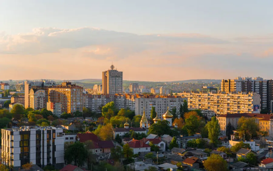Stadsbeeld van Chisinau