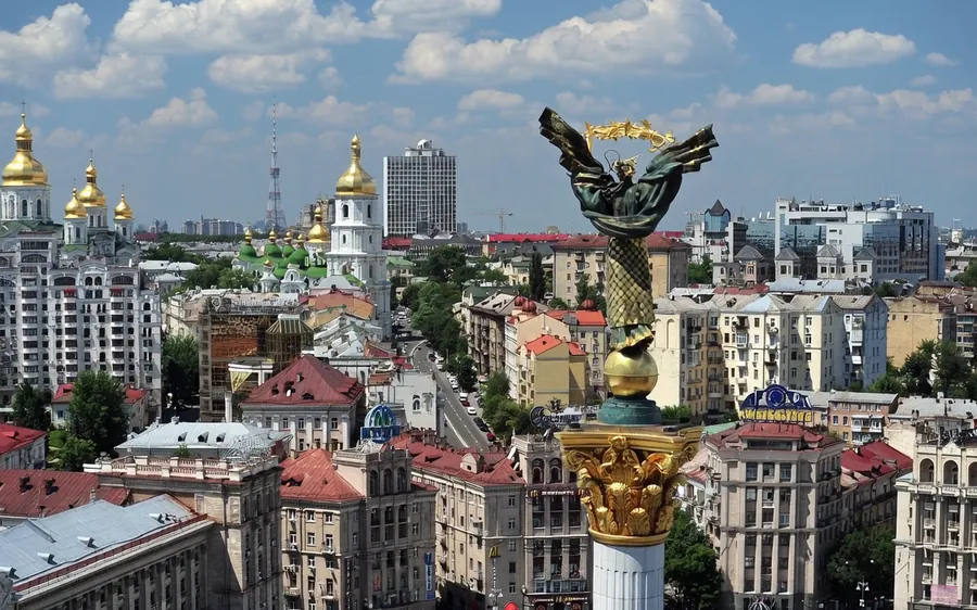 Stadsbeeld van Kyiv